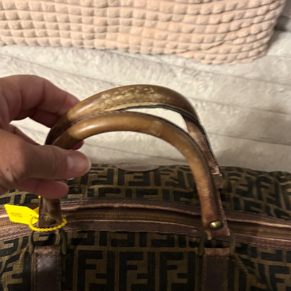 Fendi Monogram Black and Brown Duffel Bag - Picture 4 of 16